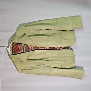 Nicola Berti Italian Leather Jacket Sz M